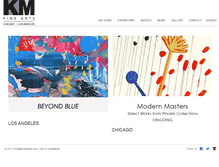 Tablet Screenshot of kmfinearts.com